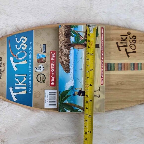 TIKI TOSS Hook and Ring Toss Game - Americana Deluxe Edition - Indoor Outdoor - Picture 3 of 6